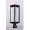 Maxim Lighting Salon LED 1-Light 6" Wide Black Outdoor Pole/Post Mount 55900WGBK - alternate 2